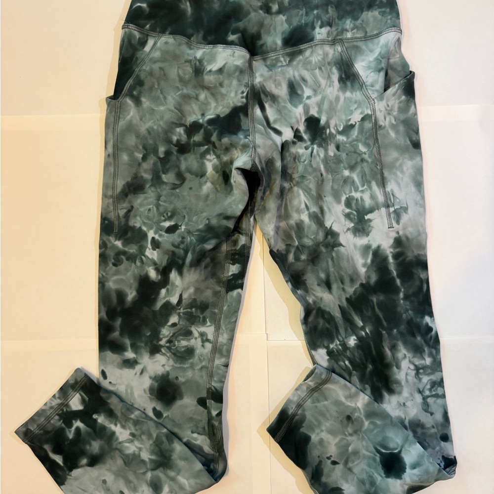lululemon athletica Green and Gray Leggings